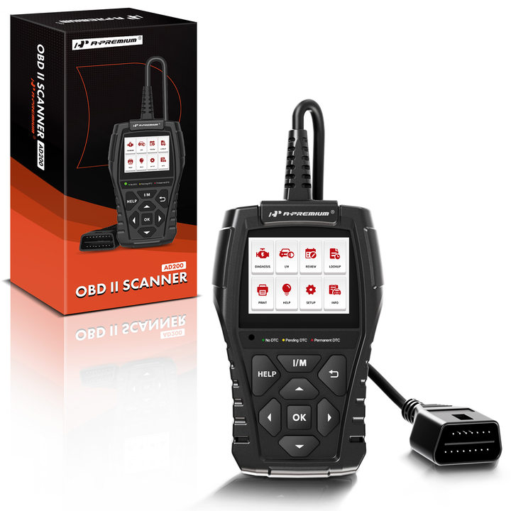 A-Premium® APOBD002 2024 AD200 Professional OBD2 Scanner Car