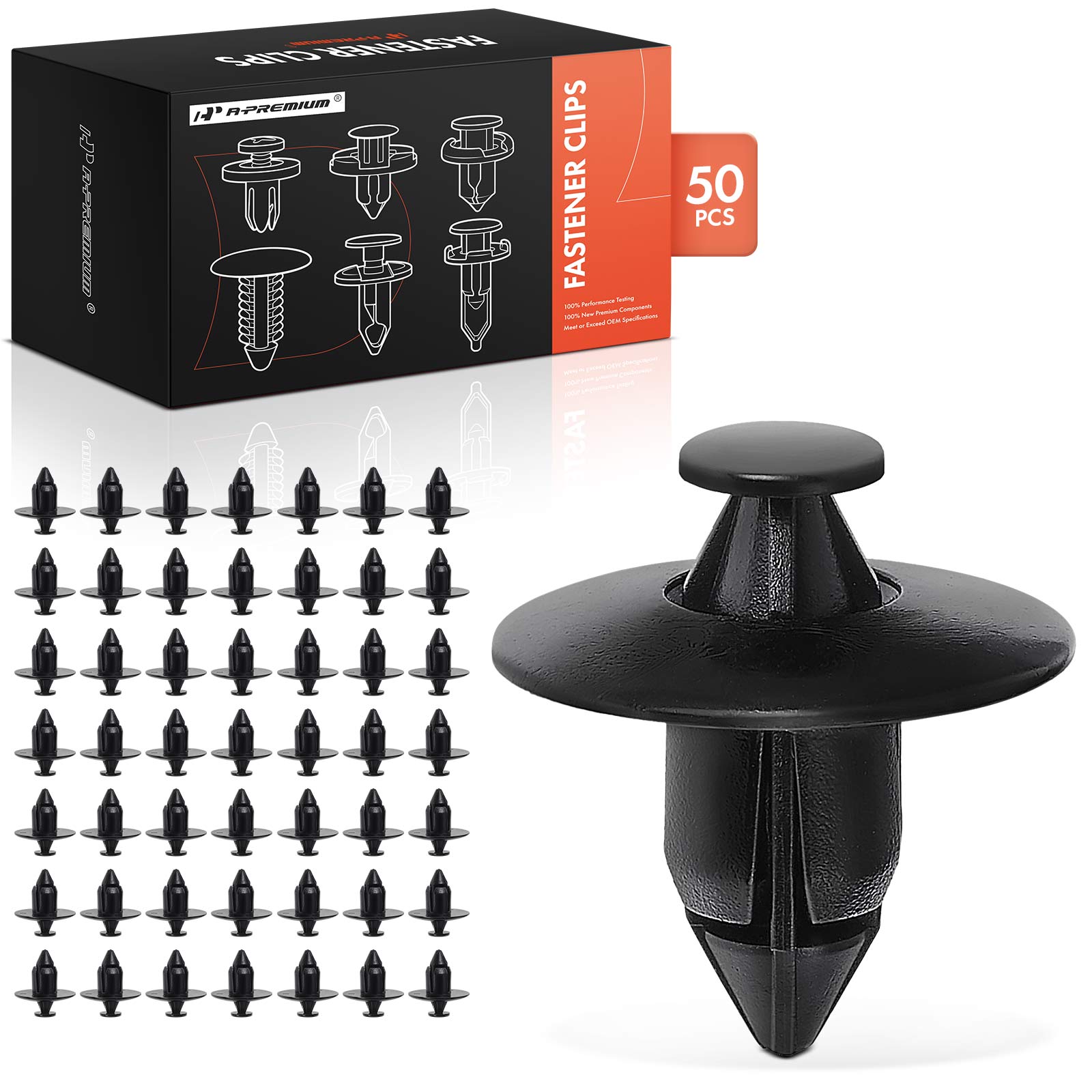 A-Premium 150Pcs Fasteners Bumper Fender Trim Clips Kits For