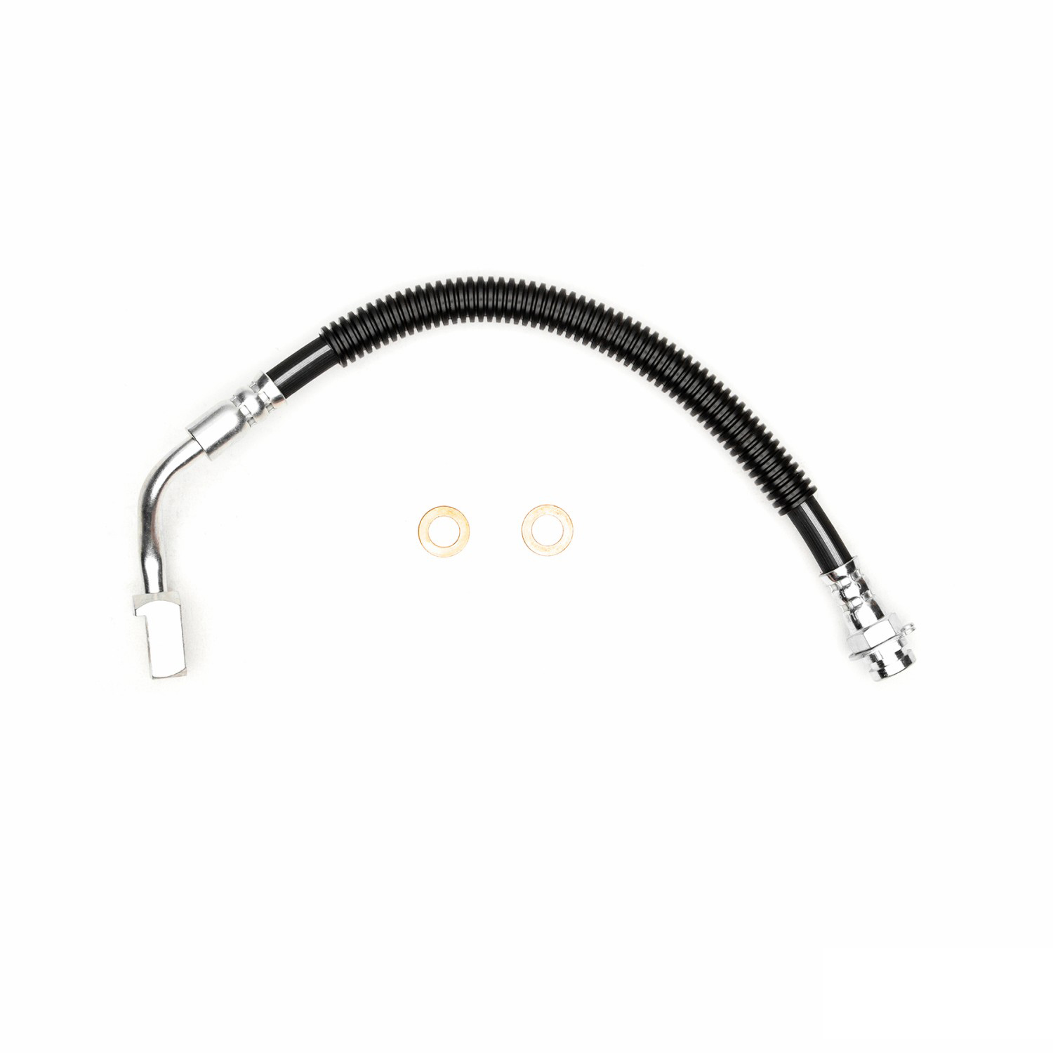 R1 Concepts Brake Hose, Rear, Passenger Side, Lower, 1 Year Limited Warranty BHH-47391