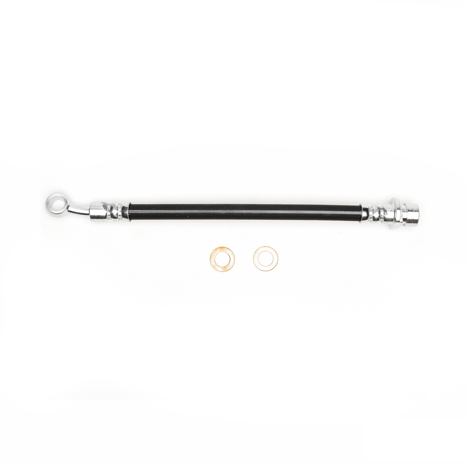 R1 Concepts Brake Hose, Rear, Driver Side, Lower, 1 Year Limited Warranty BHH-59176