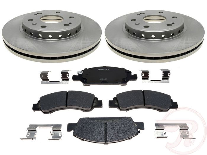 Raybestos® 1367CH580721R Front Brake Disc and Pad Kit, Plain Surface  R-Line Series