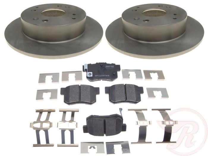 Raybestos® 1999 Acura CL Premium 4 Cyl 2.3L - Rear Brake Disc and Pad Kit, Plain Surface, R-Line Series