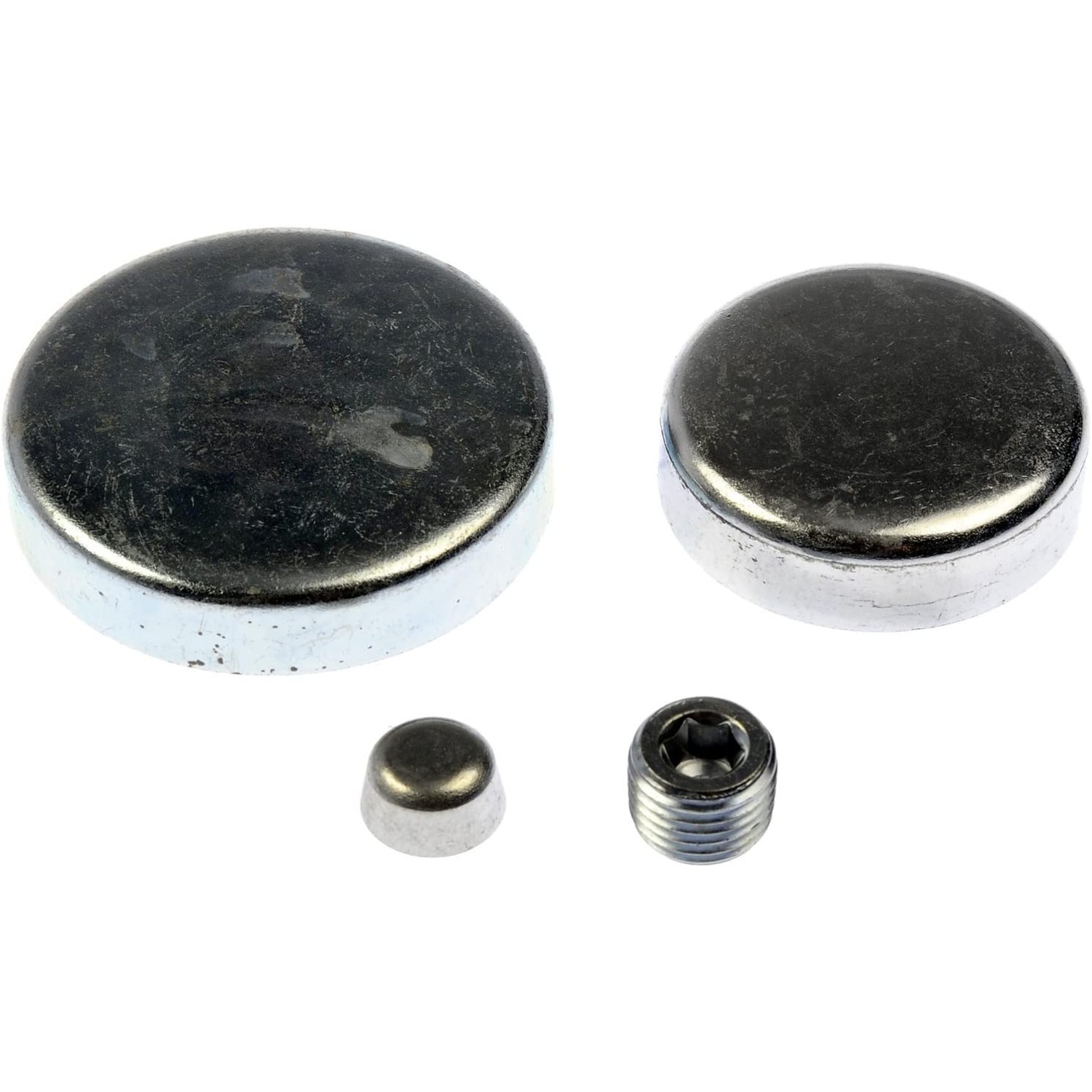 02650 Direct Fit Freeze Plugs, Kit - Dorman 02650 Gm Steel Expansion Plug Kit, 12 Expansion Plugs, 5 Pipe Plugs Compatible with Select Models - Gm Steel Expansion Plug Kit, 12 Expansion Plugs, 5 Pipe Plugs - STEEL EXP PLUG KIT - Gm Steel Expansion Plug Kit, 12 Expansion Plugs, 5 Pipe Plugs - Welsh Plug - Freeze Plug - Core Plug - The plugs in this engine expansion plug kit are designed to match the original parts on specified vehicles. Made of quality materials, this kit components are engineered for reliable performance and durability. - General Motors 2002-55