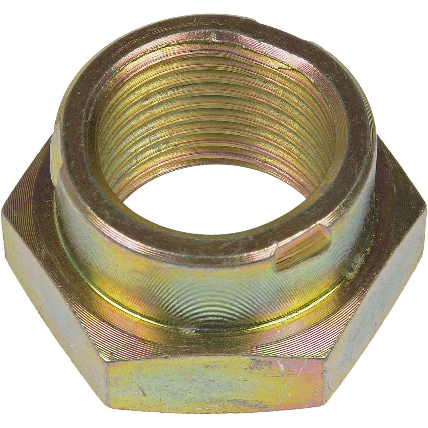 05177 Spindle Nut - Direct Fit - Distorted Thread Spindle Nut M24-2.0 Hex Size 36mm - Dorman 05177 Distorted Thread Spindle Nut M24-2.0 Hex Size 36mm Compatible with Select Models - Dorman Spindle Lock Nut Kit 05177 - SPINDLE LOCK NUT - Distorted Thread Spindle Nut M24-2.0 Hex Size 36mm - Spindle Nut - Hub Nut - Wheel Bearing Nut - Axle Nut - This spindle nut is designed to match the fit and function of the original part on specified vehicles. Made of quality materials, it is engineered for reliable performance. - Chrysler 2016-07, General Motors 2017-82, Isuzu 2008-03, Saab 2007-05