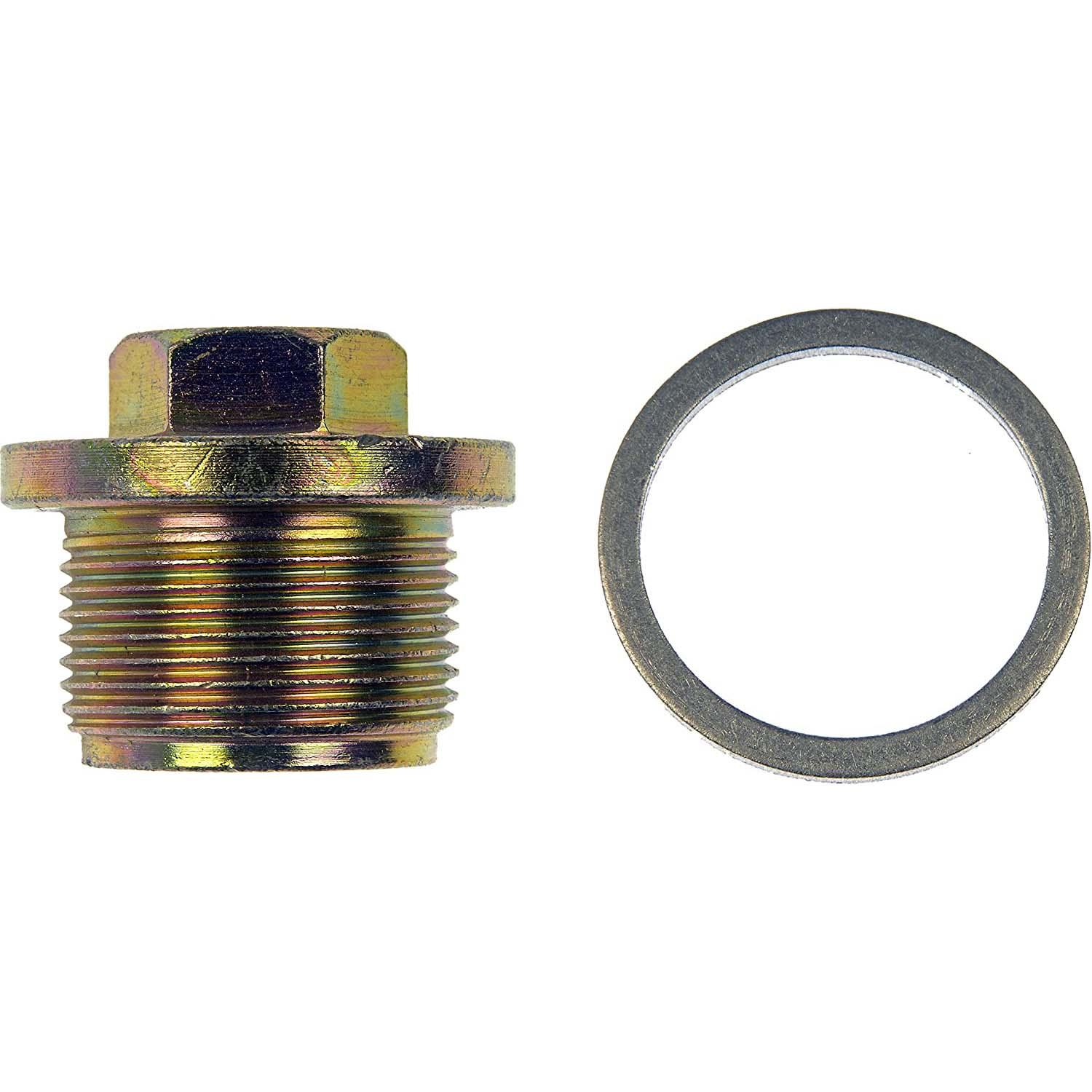 090-163 AutoGrade Series Oil Drain Plug - Direct Fit, Sold Individually - Dorman 090-163 Oil Drain Plug Standard M26-1.50, Head Size 17Mm Compatible with Select Audi / Mercedes-Benz / Volkswagen Models, 5 Pack - Dorman Engine Oil Drain Plug 090-163 - OIL DRAIN PLUG - Oil Drain Plug Standard M26-1.50, Head Size 17Mm - Oil Pan Drain Plug - This replacement engine oil drain plug is a direct replacement for a damaged or worn original equipment drain plug, precisely matching the thread pitch to ensure a quality seal. - Audi 1999-90, Mercedes-Benz 1989-61, Volkswagen 2004-01, Volkswagen 1999-98, Volkswagen 1995-93 - Oil Drain Plug Standard M26-1.50, Head Size 17Mm