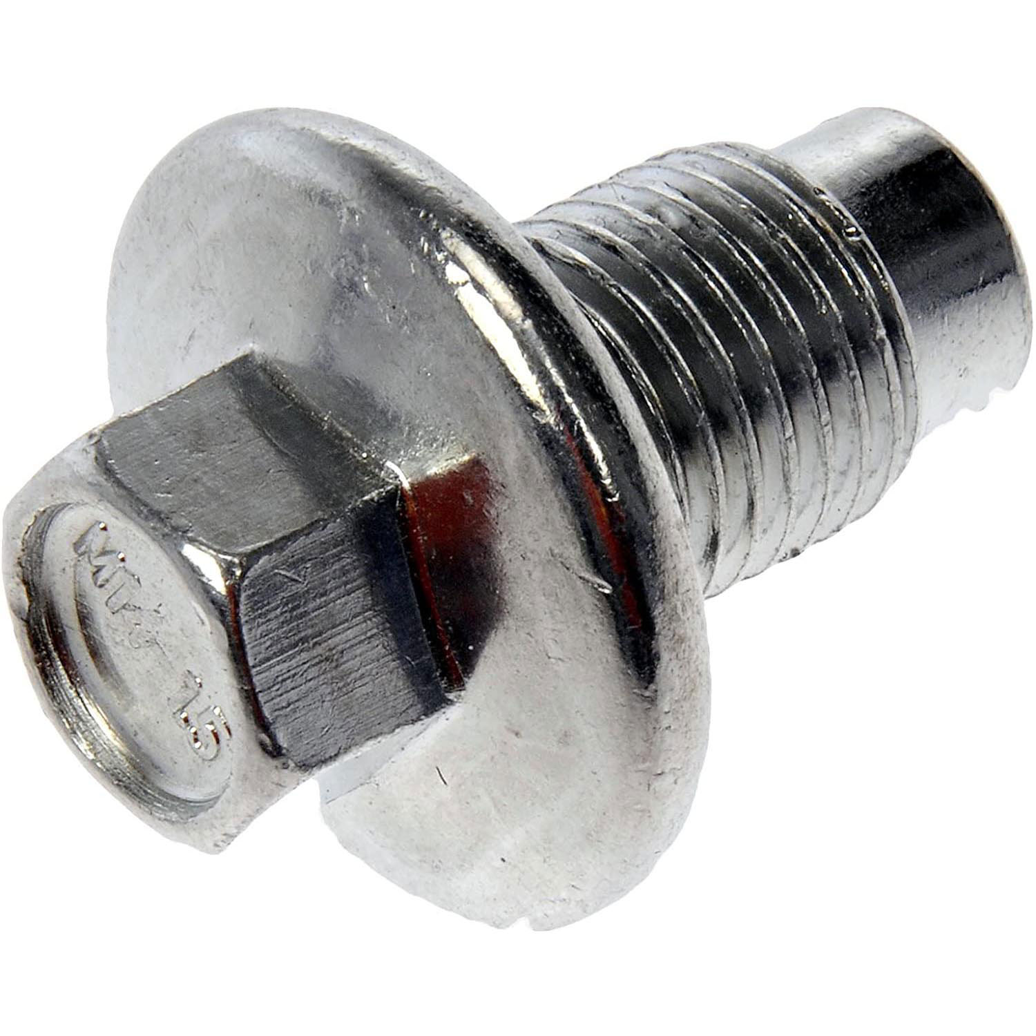 090-938CD AutoGrade Series Oil Drain Plug - Silver, Carbon Steel, Flanged hex, Direct Fit, Sold Individually - Dorman 090-938CD Oil Drain Plug Pilot Point M14-1.50, Head Size 13Mm Compatible with Select Models - Dorman Engine Oil Drain Plug 090-938CD - Oil Drain Plug Pilot Point M14-1.50, Head Size 13Mm - Oil Drain Plug Pilot Point M14-1.50, Head Size 13Mm - Oil Pan Drain Plug - This replacement engine oil drain plug is a direct replacement for a damaged or worn original equipment drain plug, precisely matching the thread pitch to ensure a quality seal. - 2023-95 - Standard Engine Oil Drain Plug: M14-1.50 Thread, 13 mm Head, 1 Pack