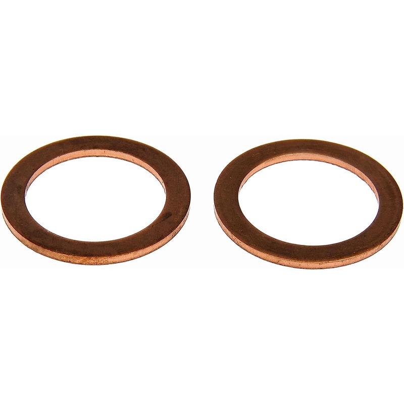 095-002CD AutoGrade Series Oil Drain Plug Gasket - Direct Fit - Copper Drain Plug Gasket, Fits 5/8, M16, M16.4 - Dorman 095-002CD Copper Drain Plug Gasket, Fits 5/8, M16, M16.4 Compatible with Select Models, 2 Pack - Dorman Engine Oil Drain Plug Gasket 095-002CD - Oil Drain Plg Gasket - Copper Drain Plug Gasket, Fits 5/8, M16, M16.4 - Drain Plug O-Ring - Oil Drain Plug Seal - Oil Pan Drain Plug Gasket - These oil drain plug gaskets are designed to specific sizes and standards for reliable replacement at every oil change. - Nissan 1986-71, Peugeot 1991-74, Renault 1987-77, Volvo 1979-76