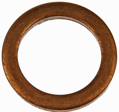 095-010.1 AutoGrade Series Oil Drain Plug Gasket - Direct Fit - Copper Drain Plug Gasket, Fits 1/2Do, 9/16,  M14 So - Copper Drain Plug Gasket, Fits 1/2Do, 9/16, M14 So - Dorman 095-010.1 Copper Drain Plug Gasket, Fits 1/2Do, 9/16, M14 So Compatible with Select Models - DORMAN Copper Drain Plug Gasket for Ford - Dorman Engine Oil Drain Plug Gasket 095-010.1 - OIL DRAIN PLG GASKET - Copper Drain Plug Gasket, Fits 1/2Do, 9/16,  M14 So - Oil Drain Plug Seal - Oil Pan Drain Plug Gasket - Drain Plug O-Ring - These oil drain plug gaskets are designed to specific sizes and standards for reliable replacement at every oil change. - American Motors 1979-77, Ford 2010-96, Freightliner 2021-10, Mercedes-Benz 2023-74