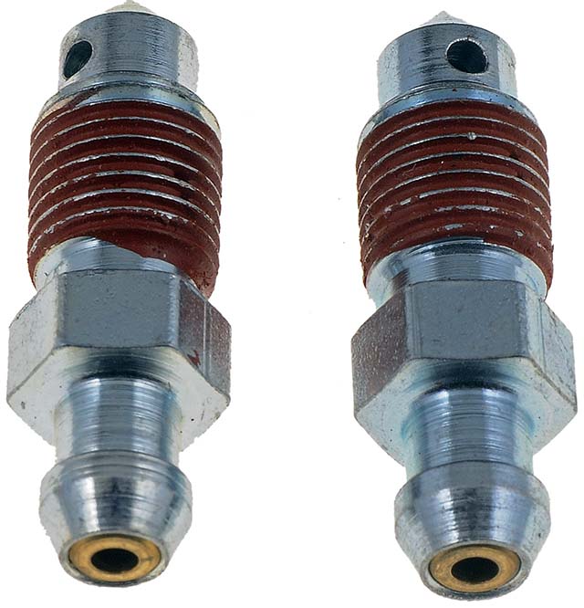 12701 Help Series Brake Bleed Screw - Direct Fit, Sold Individually - Brake Bleeder Screws - Quick Bleeders - 3/8-24 X 1-3/16 In. - Dorman 12701 Front Bleeder Screw - Dorman Brake Bleeder Screw 12701