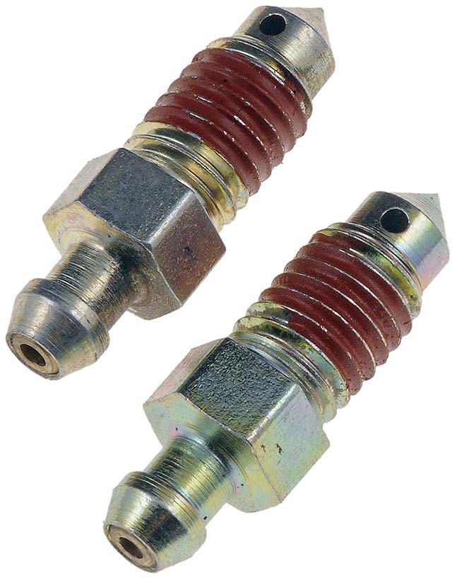 12702 Help Series Brake Bleed Screw - Direct Fit, Sold individually - Brake Bleeder Screws - Quick Bleeders - M10-1.5 X 33mm - Dorman Brake Bleeder Screw 12702 - Dorman Help! 12702 Speed Bleeder M10X1.5 X32