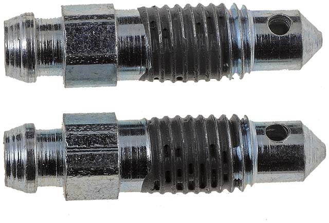 12703 Help Series Brake Bleed Screw - Direct Fit, Set of 2 - Brake Bleeder Screws - Quick Bleeders - 1/4-28 X 1 In. - Dorman Brake Bleeder Screw 12703 - Dorman Help! 12703 Speed Bleeder 1/4-28X1.00