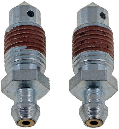 12707 Help Series Brake Bleed Screw - Direct Fit, Set of 2 - Brake Bleeder Screws - Quick Bleeders -7/16 In. - 20 X 1-1/4 In. - Dorman Brake Bleeder Screw 12707 - Dorman Help! 12707 Speed Bleedr 7/16-20X1.27