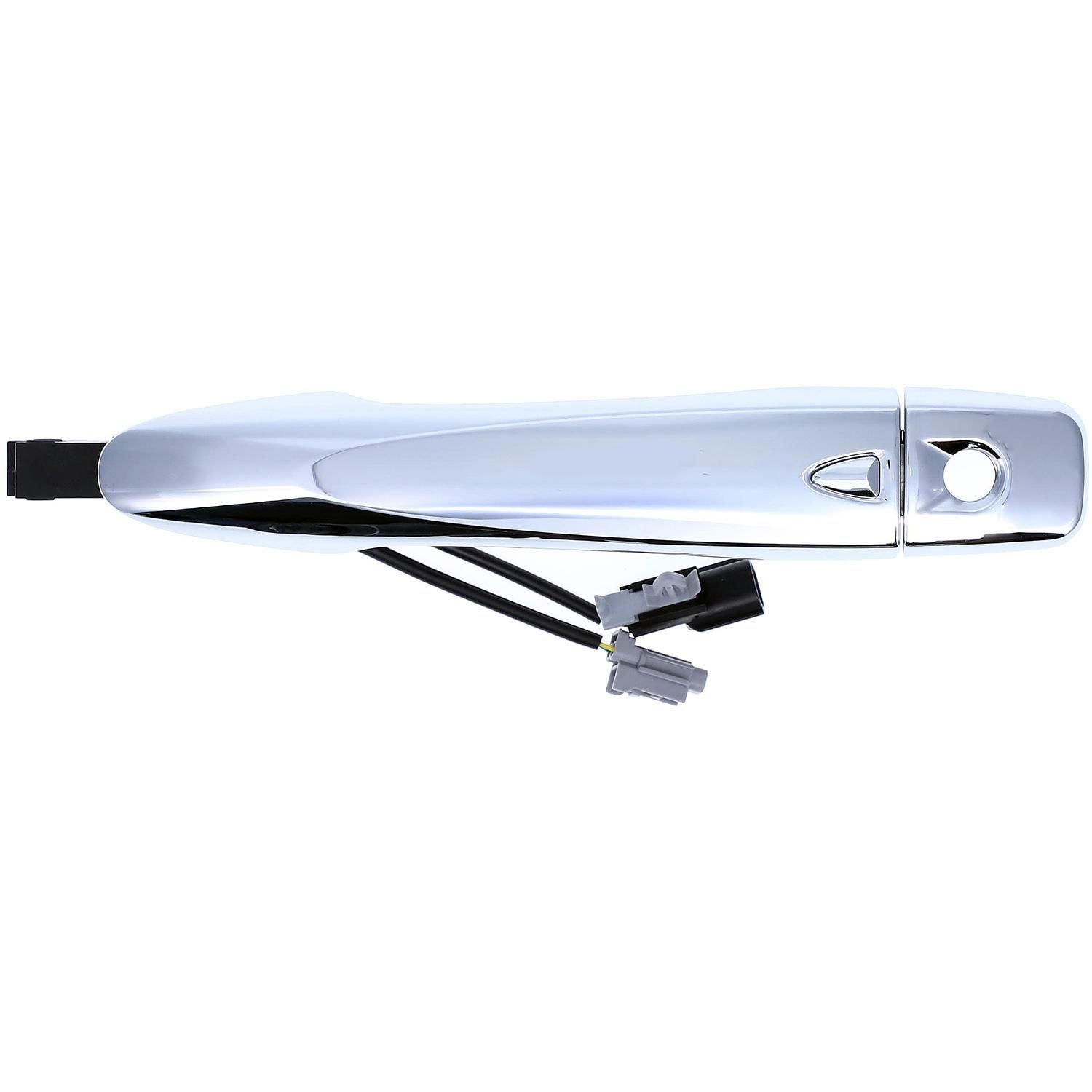 15767 Front, Driver Side Chrome Exterior Door Handle, Without Key Hole, Help Series - Dorman - HELP Exterior Door Handle 15767 - Handle - Exterior Door Handle - Outside Door Handle - Want a new exterior door handle that matches the original, for far less than going back to the dealership? This replacement door handle was engineered to match the fit and appearance of the stock handle on specific vehicle years, makes and models. - Nissan Frontier 2020-15, Nissan NP300 2020-15