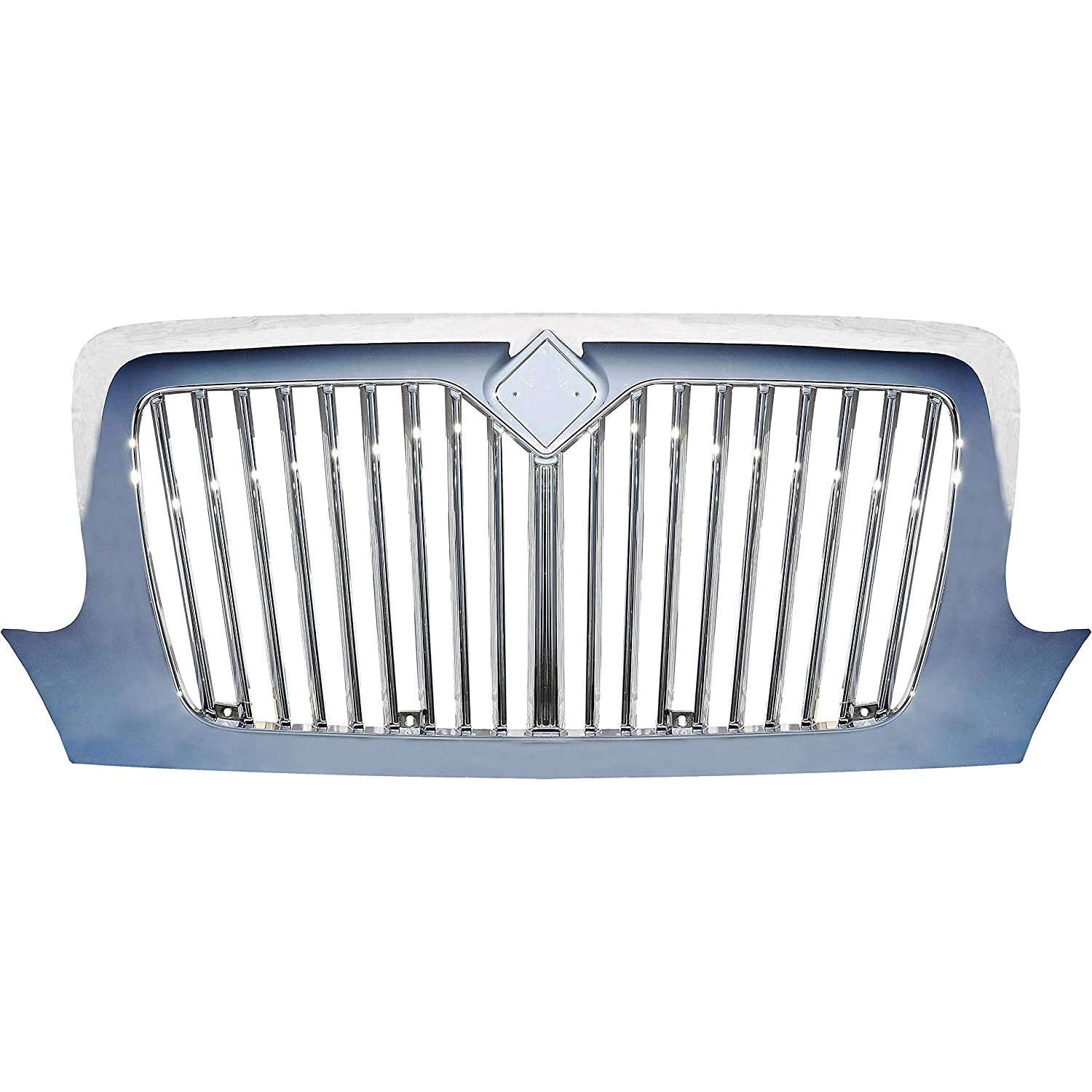 242-5107 HD Solutions Series Bumper Grille, Chrome - Dorman 242-5107 Grille Compatible with Select International Models - Dorman Grille 242-5107 - DORMAN Radiator Grille for International - Chrome - Radiator Grille Chrome