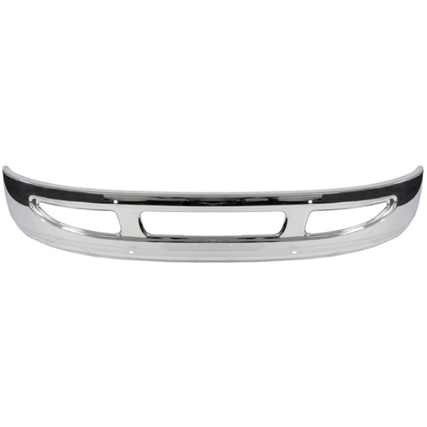 242-6090 Front Bumper, Chrome, Aerodynamic 2.67 Mm, with Large Towhook Hole - Dorman 242-6090 Front Bumper Compatible with Select International Models - Dorman - HD Solutions Bumper 242-6090 - DORMAN Heavy Duty Front Bumper for International - Heavy Duty Front Bumper