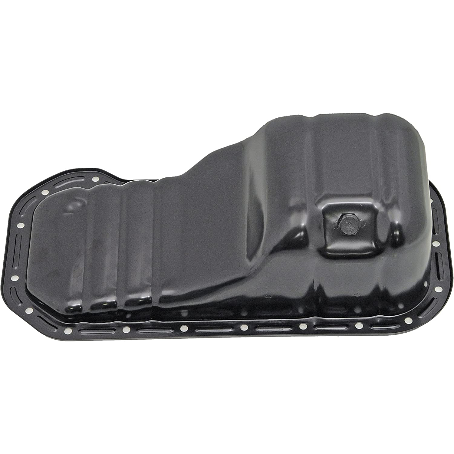 264-309 Steel Oil Pan, 1.6L, 4Cyl, OE Solutions Series - Dorman Oil Pan 264-309 - Engine Oil Pan: Direct Fit, Steel, Rear Sump - OIL PAN - Engine Oil Pan - Oil Sump - Crankcase Assembly - Oil pan leaking? This engine oil pan is precision-engineered to match the original equipment pan on specific vehicle years, makes and models for a reliable replacement. - Geo Prizm 1997-93, Toyota Corolla 1997-93