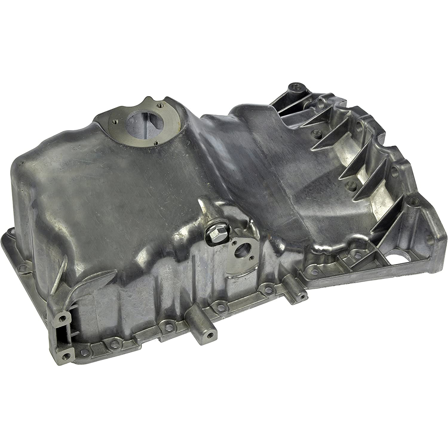 264-725 Aluminum Oil Pan, 1.8L, 4Cyl, OE Solutions Series - Dorman Oil Pan 264-725 - Engine Oil Pan: Direct Fit, Aluminum, Front Sump - OIL PAN - Engine Oil Pan - Oil Sump - Crankcase Assembly - Oil pan leaking? This engine oil pan is precision-engineered to match the original equipment pan on specific vehicle years, makes and models for a reliable replacement. - Audi A4 2006-02, Audi A4 Quattro 2005-02