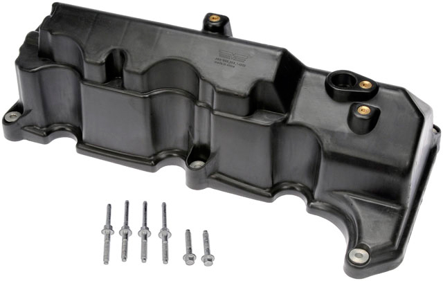264-989 Driver Side Valve Cover, 6 Cyl., 4.0L Engine, with Valve Cover Gasket and Mounting Bolts - Dorman 264-989 Driver Side Engine Valve Cover for Select Ford / Mercury Models - Dorman 264-989 Driver Side Engine Valve Cover for Specific Ford / Mercury Models, Black - Dorman Valve Cover 264-989 - Valve Cover - Valve Covers: with Gasket, Direct Replacement, Plastic, Driver Side - VALVE COVER - Valve Cover - Rocker Arm Cover - This replacement valve cover matches the fit and function of the original equipment part that may be damaged or warped. Made from quality materials for excellent fit and superior heat resistance, this valve cover has undergone extensive testing. - Ford 2005-01, Mercury 2005-02