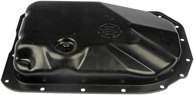 265-810 OE Solutions Series Transmission Pan - Direct Fit, Sold individually - Dorman 265-810 Transmission Oil Pan Compatible with Select Models - Dorman Transmission Oil Pan 265-810 - DORMAN Transmission Pan - Black - Transmission Oil Pan: Direct Fit, Steel, 13.5 Quart - TRANSMISSION PAN - Transmission Pan With Drain Plug - Automatic Transmission Oil Pan - Trans Pan - Transmission Sump - This replacement transmission oil pan is a direct replacement for a damaged original equipment transmission pan. Made of quality materials, it's designed for reliable, leak-free service. - General Motors 2009-96, Isuzu 2009-97 - Transmission Pan With Drain Plug