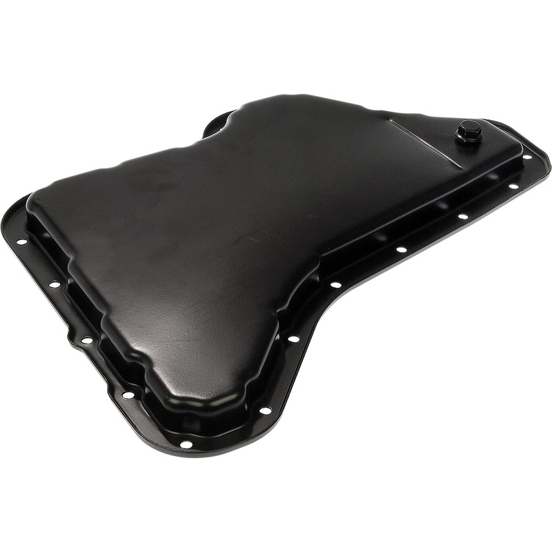 265-814 OE Solutions Series Transmission Pan - Direct Fit, Sold individually - Dorman 265-814 Transmission Oil Pan Compatible with Select Models, Black - Dorman Transmission Oil Pan 265-814 - Transmission Oil Pan: Direct Fit, Steel, 13.5 Quart - TRANSMISSION PAN - Transmission Pan With Drain Plug - Automatic Transmission Oil Pan - Transmission Sump - Trans Pan - This replacement transmission oil pan is a direct replacement for a damaged original equipment transmission pan. Made of quality materials, it's designed for reliable, leak-free service. - Buick 2011-97, Chevrolet 2011-97, Oldsmobile 2004-97, Pontiac 2009-97, Saturn 2007-05 - Transmission Pan With Drain Plug