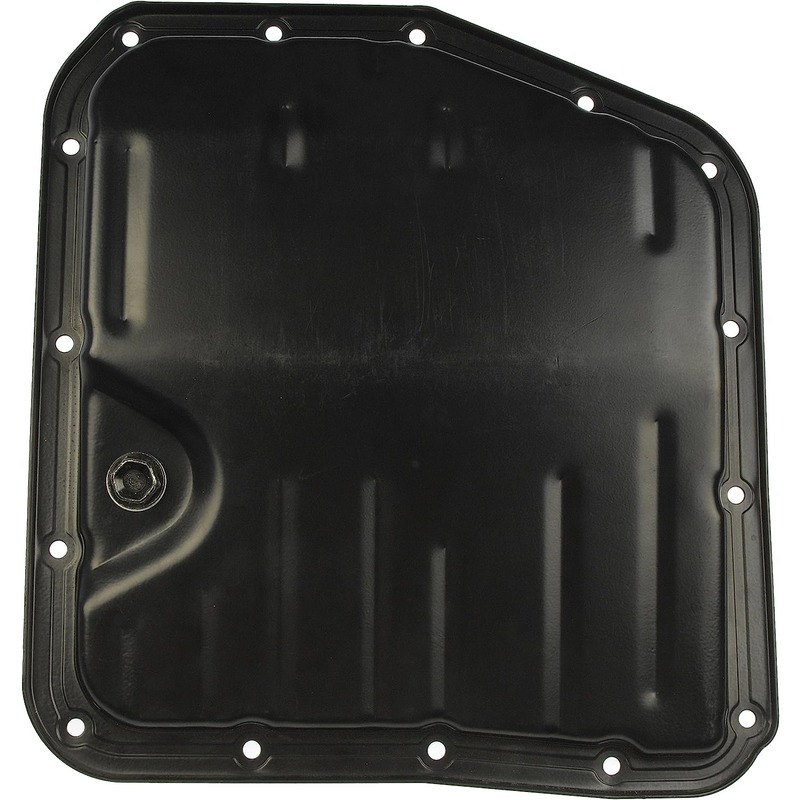 265-823 OE Solutions Series Transmission Pan - Black, Steel, Stock Depth, Direct Fit, Sold individually - Dorman 265-823 Transmission Oil Pan Compatible with Select Toyota Models - Dorman 265-823 Transmission Oil Pan for Specific Toyota Models, Black Fits select: 1983-2001 TOYOTA CAMRY, 1989-2002 TOYOTA COROLLA - Dorman Transmission Oil Pan 265-823 - TRANSMISSION PAN - Transmission Pan With Drain Plug - Transmission Sump - Automatic Transmission Oil Pan - Trans Pan - This replacement transmission oil pan is a direct replacement for a damaged original equipment transmission pan. Made of quality materials, it's designed for reliable, leak-free service. - Toyota 2002-83 - Transmission Pan With Drain Plug