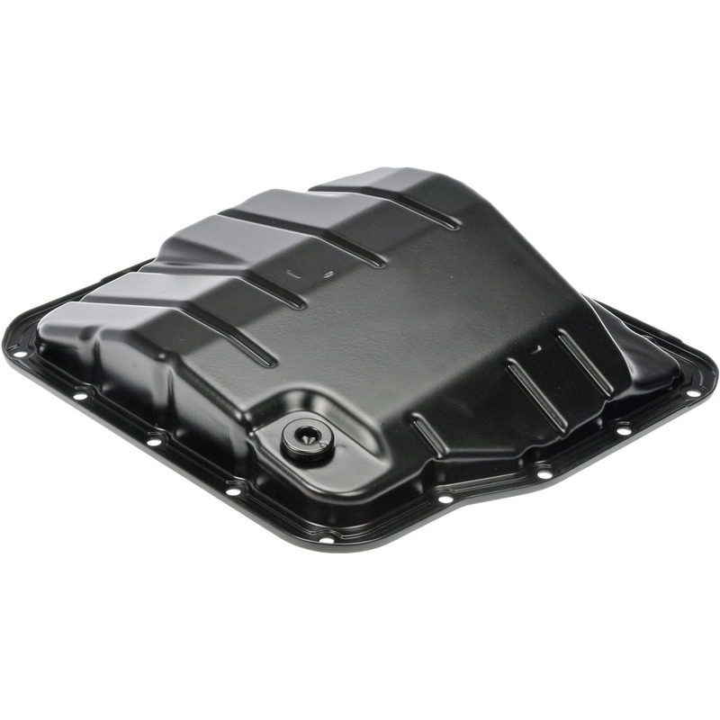 265-836 OE Solutions Series Transmission Pan - Black, Steel, Stock Depth, Direct Fit, Sold individually - Dorman 265-836 Transmission Oil Pan Compatible with Select Lexus / Toyota Models - Dorman Transmission Oil Pan 265-836 - Transmission Oil Pan: Direct Fit, Steel, 10 Quart - Transmission Oil Pan Fits 2007 Toyota Camry - TRANSMISSION PAN - Transmission Pan With Drain Plug - Automatic Transmission Oil Pan - Transmission Sump - Trans Pan - This replacement transmission oil pan is a direct replacement for a damaged original equipment transmission pan. Made of quality materials, it's designed for reliable, leak-free service. - Lexus 2009-04, Toyota 2013-04 - Transmission Pan With Drain Plug