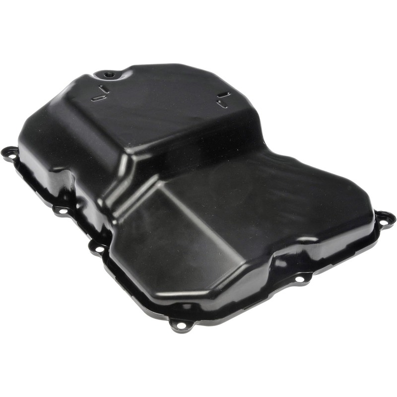 265-841 OE Solutions Series Transmission Pan - Black, Steel, Stock Depth, Direct Fit, Sold individually - Dorman Transmission Oil Pan 265-841 - Transmission Oil Pan: Direct Fit, Steel, 7.4 Quart - TRANSMISSION PAN - Transmission Pan With Drain Plug - Trans Pan - Transmission Sump - Automatic Transmission Oil Pan - This replacement transmission oil pan is a direct replacement for a damaged original equipment transmission pan. Made of quality materials, it's designed for reliable, leak-free service. - Audi 2018-15, Volkswagen 2019-09, Volkswagen 2007-06 - Transmission Pan With Drain Plug