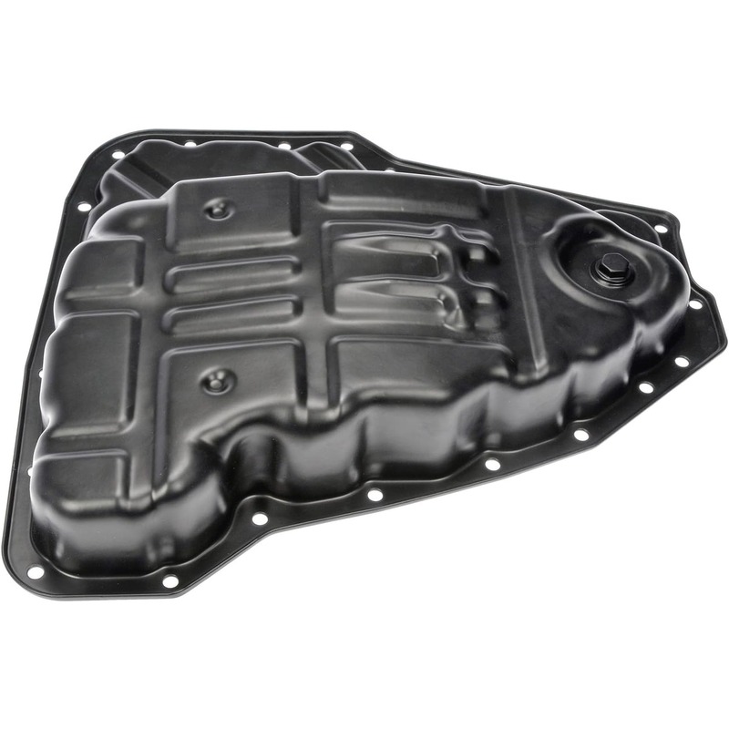 265-843 OE Solutions Series Transmission Pan - Black, Steel, Stock Depth, Direct Fit, Sold individually - Dorman 265-843 Transmission Oil Pan Compatible with Select Nissan Models - Dorman Transmission Oil Pan 265-843 - TRANSMISSION PAN - Transmission Pan With Drain Plug - Automatic Transmission Oil Pan - Trans Pan - Transmission Sump - This replacement transmission oil pan is a direct replacement for a damaged original equipment transmission pan. Made of quality materials, it's designed for reliable, leak-free service. - Nissan Maxima 2004, Nissan Quest 2006-04 - Transmission Pan With Drain Plug