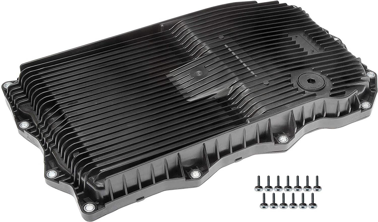 265-850 OE Solutions Series Transmission Pan - Sold individually - Dorman 265-850 Transmission Oil Pan for Select Models (OE FIX) Fits select: 2013-2021 RAM 1500, 2014-2018 JEEP GRAND CHEROKEE - Dorman 265-850 Transmission Pan With Drain Plug, Gasket And Bolts Compatible with Select Models (OE FIX) - Dorman - OE Solutions Transmission Oil Pan 265-850 - Transmission Oil Pan: Direct Fit, Plastic, 8.8 Quart - Transmission Pan With Drain Plug, Gasket And Bolts - Transmission Pan With Drain Plug, Gasket And Bolts - Automatic Transmission Oil Pan - Trans Pan - Transmission Sump - When the factory transmission fluid filter requires servicing on certain vehicles, you have to replace the entire oil pan. This Dorman OE FIX replacement features a serviceable filter for easier future service, with all necessary hardware. - Chrysler 2021-13, Dodge 2021-13, Jeep 2021-14, Ram 2021-13