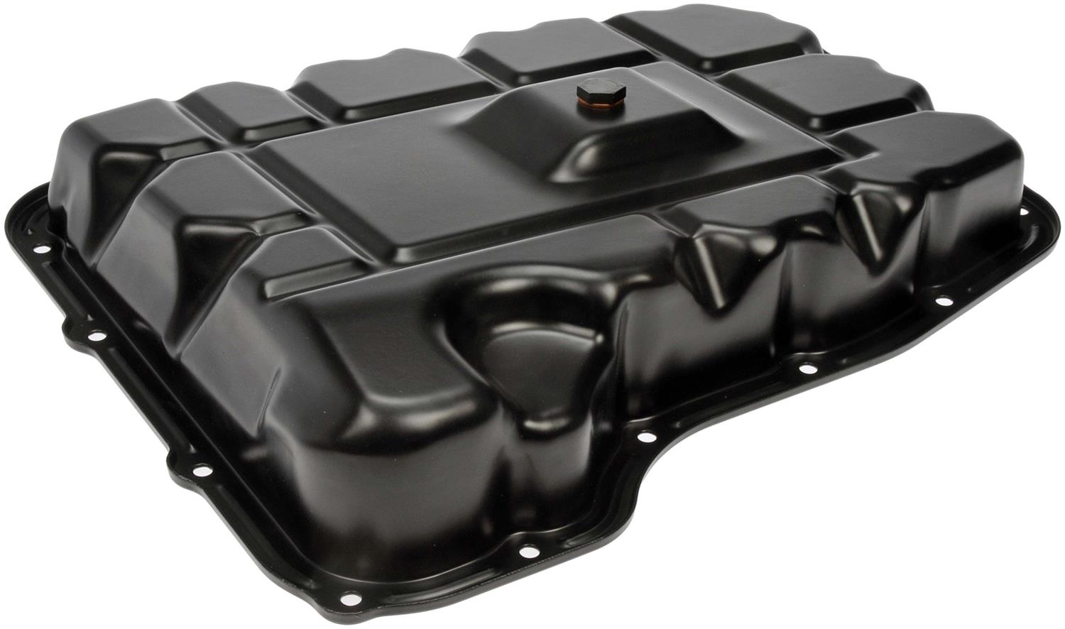265-855 OE Solutions Series Transmission Pan - Sold individually - Dorman 265-855 Transmission Oil Pan Compatible with Select Chrysler / Dodge / Jeep Models - Dorman Transmission Oil Pan 265-855 - Transmission Oil Pan: Direct Fit, Steel, 17.5 Quart - Transmission Pan With Drain Plug - Transmission Pan With Drain Plug - Trans Pan - Automatic Transmission Oil Pan - Transmission Sump - This replacement transmission oil pan is a direct replacement for a damaged original equipment transmission pan. Made of quality materials, it's designed for reliable, leak-free service. - Chrysler 2009-07, Dodge 2010-00, Jeep 2009-06, Jeep 2004-02