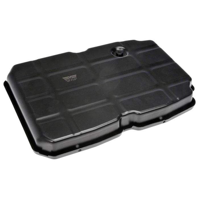 265-866 Steel Oil Pan, OE Solutions Series - Dorman 265-866 Transmission Oil Pan Compatible with Select Models - Dorman 265-866 Transmission Oil Pan for Specific Models, Black - Dorman Transmission Oil Pan 265-866 - Transmission Oil Pan: Direct Fit, Steel, 8.1 Quart - Transmission Pan With Drain Plug - Transmission Pan With Drain Plug - Transmission Sump - Trans Pan - Automatic Transmission Oil Pan - This replacement transmission oil pan is a direct replacement for a damaged original equipment transmission pan. Made of quality materials, it's designed for reliable, leak-free service. - Chrysler 2014-05, Dodge 2019-05, Freightliner 2018-10, Jeep 2018-05, Mercedes-Benz 2018-96