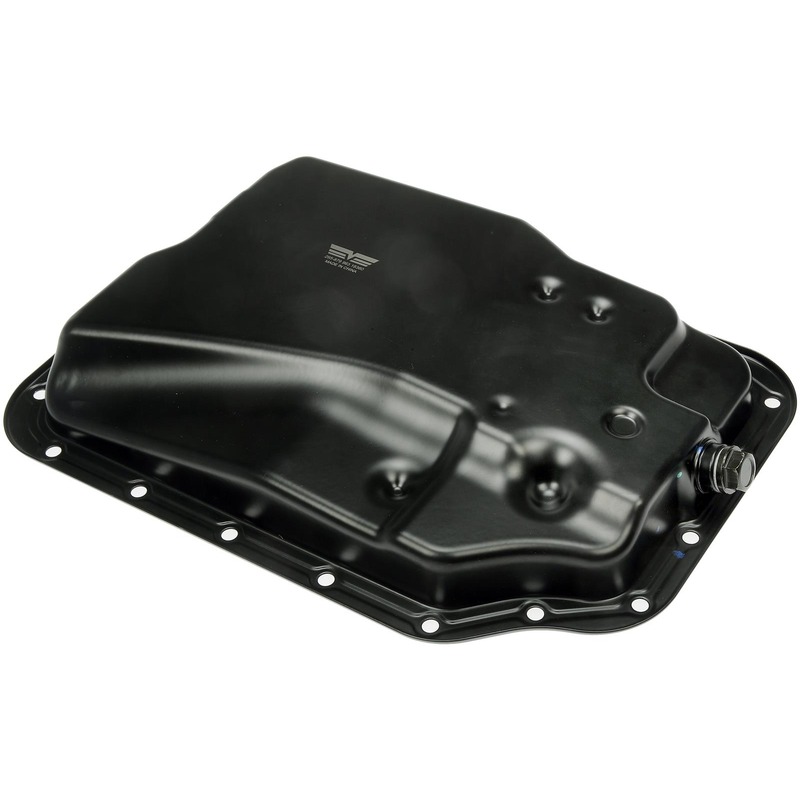 265-879 OE Solutions Transmission Pan - Black, Steel, Sold individually - Dorman Transmission Oil Pan 265-879 - Transmission Oil Pan: Direct Fit, Steel, 7.6 Quart - Transmission Pan With Drain Plug - Transmission Pan With Drain Plug - Transmission Sump - Automatic Transmission Oil Pan - Trans Pan - This replacement transmission oil pan is a direct replacement for a damaged original equipment transmission pan. Made of quality materials, it's designed for reliable, leak-free service. - Mazda 2009-99