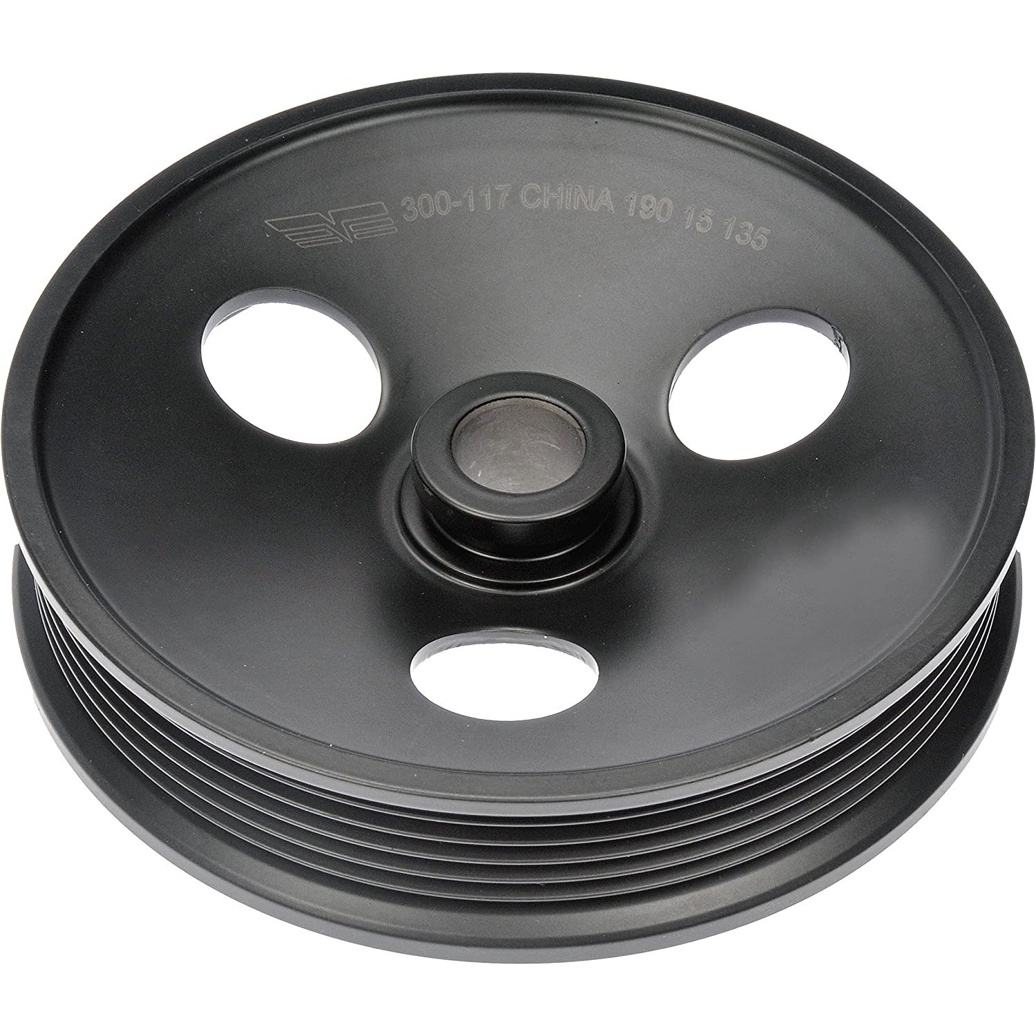 300-117 OE Solutions Series Power Steering Pump Pulley - Black, Steel, Formed, Direct Fit, Sold Individually - Dorman Power Steering Pump Pulley 300-117 - Power Steering Pump Pulley - PWR STEERING PULLEY - Power Steering Pump Pulley - PS Pulley - This power steering pump pulley is designed to match the fit and function of the original pulley on specified applications. Made of quality materials, it is engineered for reliable performance and durability. - Chevrolet 1993-90, GMC 1993-90