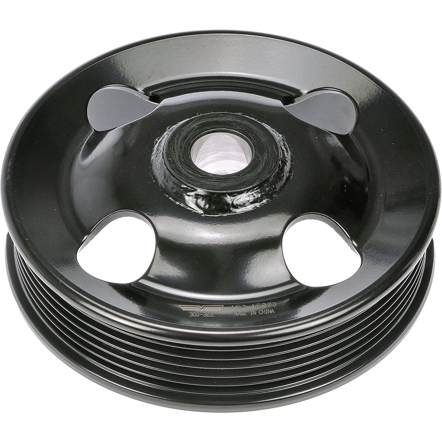 300-322 OE Solutions Series Power Steering Pump Pulley - Black, Steel, Formed, Direct Fit, Sold Individually - Dorman 300-322 Power Steering Pump Pulley Compatible with Select Chrysler/Dodge/Jeep Models - Dorman Power Steering Pump Pulley 300-322 - Power Steering Pump Pulley - Pwr Steering Pulley - Power Steering Pump Pulley - PS Pulley - This power steering pump pulley is designed to match the fit and function of the original pulley on specified applications. Made of quality materials, it is engineered for reliable performance and durability. - Chrysler 2014-12, Dodge 2019-11, Jeep 2015-11