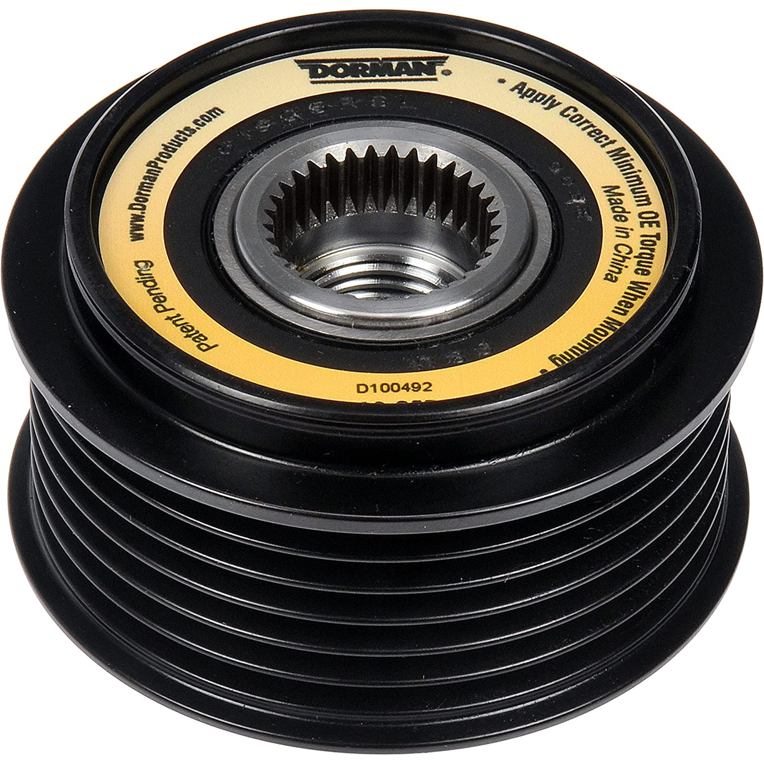 300-857 OE Solutions Series Alternator Pulley - Serpentine, Direct Fit, Sold individually - Alternator Clutch Pulley - ALTERNATOR PULLEY - Alternator Clutch Pulley - Generator Pulley - This alternator pulley is designed to match the fit and function of the original pulley on specified applications. Made of quality materials, it is engineered for reliable performance and durability. - Hyundai 2014-06, Kia 2013-07 - Dorman 300-857 Alternator Pulley Compatible with Select Hyundai/Kia Models - Dorman Alternator Pulley 300-857