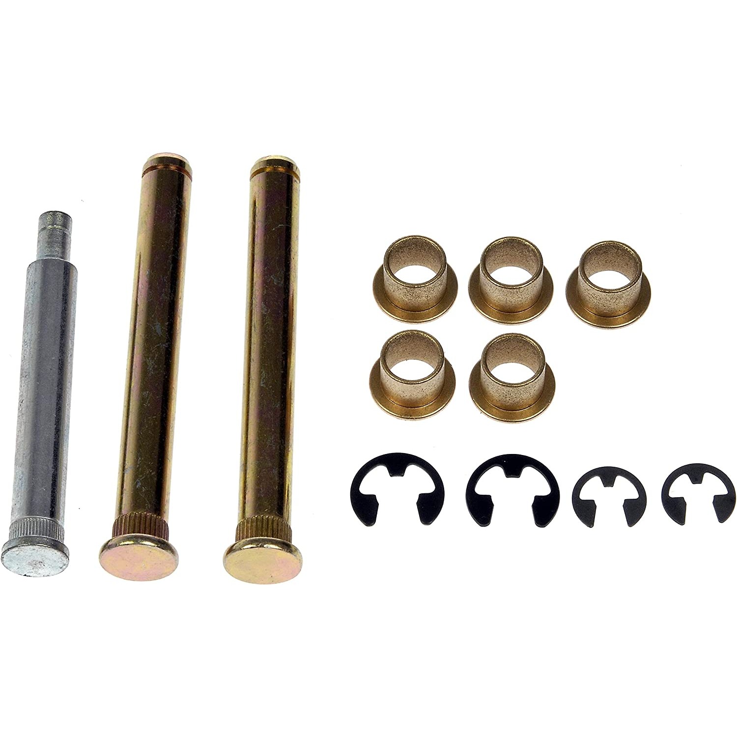 38479 Help Series Door Hinge Repair Kit - Direct Fit, Kit - Door Hinge Pin And Bushing Kit - Door Hinge Pin & Bushing Kit - Contains 3 pins, 5 bushings and 4 clips - Application Summary: Dodge 2010-02, Front upper and lower - Dorman 38479 Front Door Hinge Pin And Bushing Kit Compatible with Select Dodge / Mitsubishi / Ram Models - Dorman Door Hinge Parts 38479 - DORMAN Door Hinge Pin and Bushing Kit for Ford