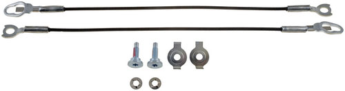 38542 Direct Fit Tailgate Cable, Set of 2 - DORMAN 21-1/4" Metal Tailgate Cable for Dodge / Ram - Dorman 38542 Tailgate Cable - 21-1/4 In. Compatible with Select Dodge / Ram Models, 2 Pack - Dorman Tailgate Cable 38542 - Tailgate Cable - 21-1/4 In. - TAILGATE CABLE - Tailgate Cable - 21-1/4 In. - Cable - Tail Gate Cable - Support Cable - This tailgate support cable matches the fit and function of the original cables on specific vehicles. Made of quality materials, this durable cable is engineered to stabilize the tailgate over the long haul. - Dodge 2010-02, Ram 2022-11