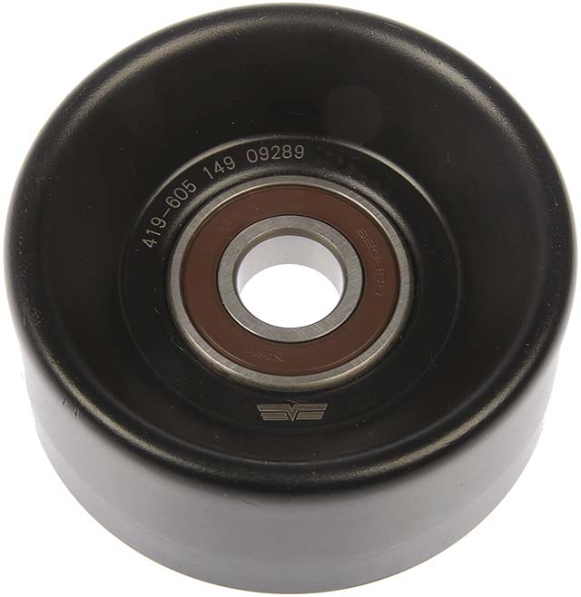 419-605 Accessory Belt Idler Pulley Techoice Series - Dorman 419-605 Accessory Drive Belt Idler Pulley Compatible with Select Ford / Lincoln / Mercury Models - DORMAN 90 mm Accessory Drive Belt Idler Pulley for Ford / Mercury - Dorman Idler Pulley 419-605 - IDLER PULLEY - Idler Pulley (Pulley Only) - Serpentine Belt Idler Pulley - This replacement accessory drive belt idler pulley has been engineered to match the function and performance of the original pulley on select vehicle years, makes and models, properly restoring critical vehicle operations. - Ford 2005-94, Ford 1989-87, Lincoln 2002-98, Mercury 1997-94 - Idler Pulley (Pulley Only) - Idler/Tensioner Pulley: Specific Fit, Steel, 90 mm Diameter