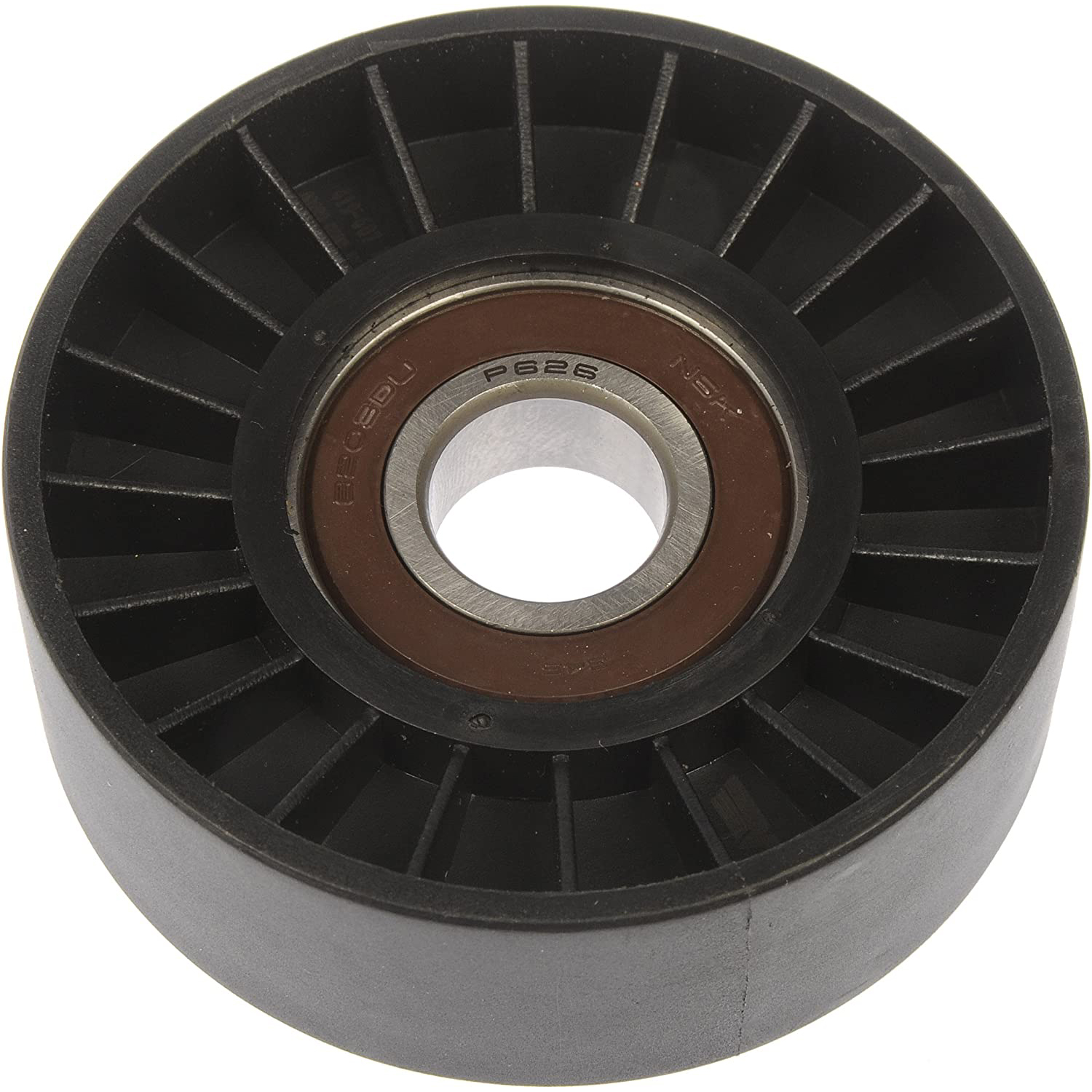 419-607 Accessory Drive Belt Tensioner Pulley - Accessory Belt Tension Pulley, Sold individually, Techoice Series - Dorman 419-607 Accessory Drive Belt Idler Pulley Compatible with Select Models - DORMAN 77 mm Accessory Drive Belt Idler Pulley for Ford / GM / Isuzu - Dorman Idler Pulley 419-607 - IDLER PULLEY - Idler Pulley (Pulley Only) - Serpentine Belt Idler Pulley - This replacement accessory drive belt idler pulley has been engineered to match the function and performance of the original pulley on select vehicle years, makes and models, properly restoring critical vehicle operations. - Ford Motor Company 1996-90, General Motors 2004-99, General Motors 1996-91, Isuzu 2003-01 - Idler Pulley (Pulley Only)