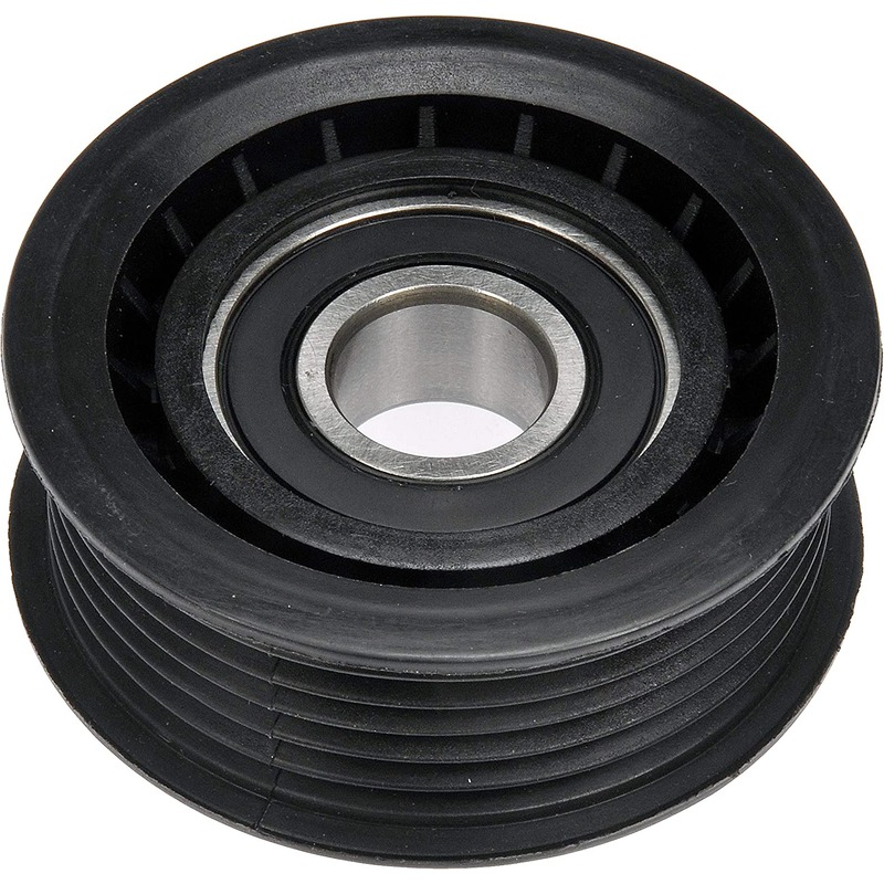 419-649 Accessory Belt Idler Pulley Techoice Series, Plastic - Dorman 419-649 Accessory Drive Belt Idler Pulley for Specific Models - Dorman 419-649 Drive Belt Idler Pulley, 1 Pack , Black - Dorman Idler Pulley 419-649 - Idler Pulley (Pulley Only) - Idler Pulley (Pulley Only) - Serpentine Belt Idler Pulley - This replacement accessory drive belt idler pulley has been engineered to match the function and performance of the original pulley on select vehicle years, makes and models, properly restoring critical vehicle operations. - Chrysler 2021-03, Freightliner 2006-02, Mercedes-Benz 2011-98, Volkswagen 2018-09 - Idler/Tensioner Pulley: Specific Fit, Plastic, 69 mm Diameter