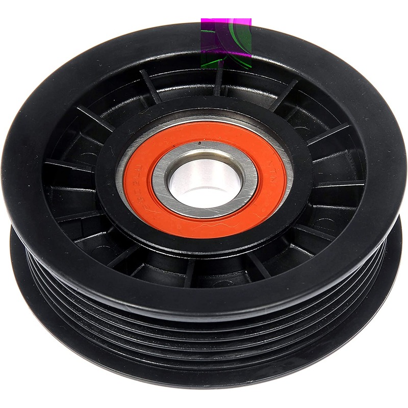 419-675 Accessory Belt Idler Pulley Techoice Series, Steel - Dorman 419-675 Accessory Drive Belt Idler Pulley Compatible with Select Models,Black - Dorman Idler Pulley 419-675 - Idler Pulley (Pulley Only) - Serpentine Belt Idler Pulley - This replacement accessory drive belt idler pulley has been engineered to match the function and performance of the original pulley on select vehicle years, makes and models, properly restoring critical vehicle operations. - Chrysler 2021-20, Chrysler 2018, Chrysler 2016-07, Ford Motor Company 2014-02 - Idler/Tensioner Pulley: Specific Fit, Steel, 88.8 mm Diameter