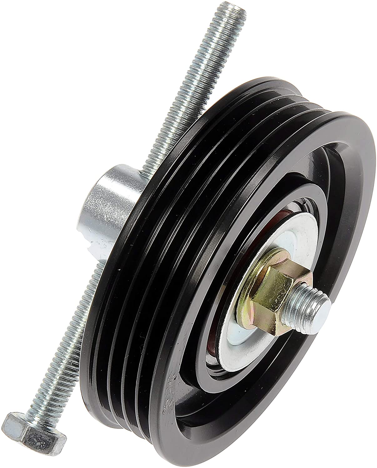 419-701 Accessory Belt Idler Pulley Techoice Series, Steel - Dorman 419-701 Accessory Drive Belt Idler Pulley Compatible with Select Nissan Models - Dorman Idler Pulley 419-701 - Idler Pulley (Pulley Only) - Idler Pulley (Pulley Only) - Serpentine Belt Idler Pulley - This replacement accessory drive belt idler pulley has been engineered to match the function and performance of the original pulley on select vehicle years, makes and models, properly restoring critical vehicle operations. - Nissan Frontier 2004-99 - Idler/Tensioner Pulley: Specific Fit, Steel, 85.5 mm Diameter
