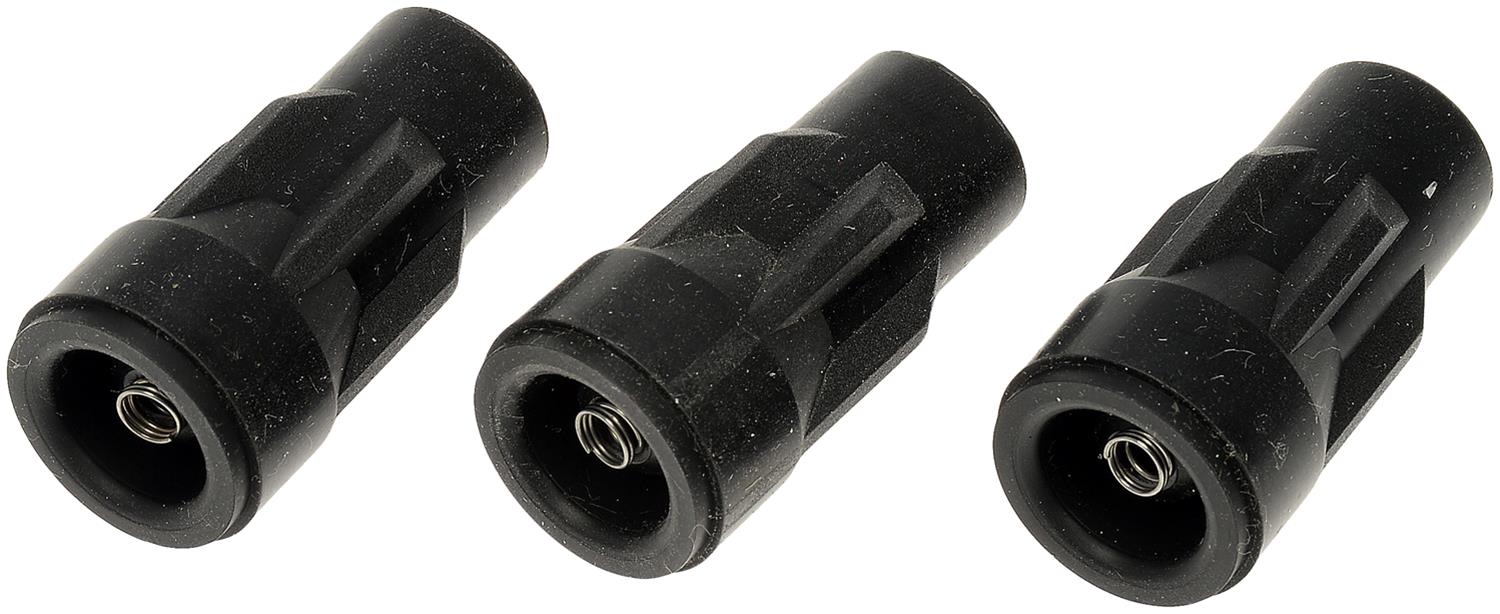 49818 Direct Fit Spark Plug Boot, Set of 3 - Dorman 49818 Spark Plug Boot Compatible with Ford/Lincoln/Mazda Models, 3 Pack - Dorman Spark Plug Boot 49818 - Spark Plug Boot