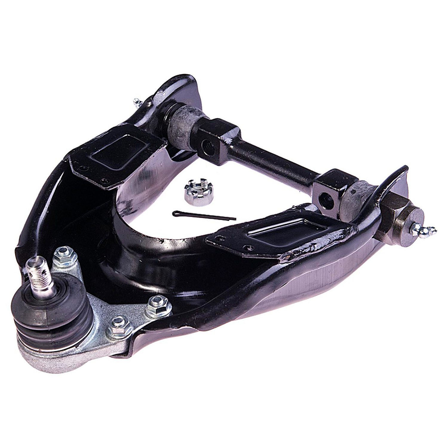 520-084 Front, Driver and Passenger Side, Upper Control Arm, OE Solutions Series - Control Arm - Suspension Control Arm And Ball Joint Assembly - A-Arm - L-Arm - This suspension control arm and ball joint assembly is a direct replacement for the original equipment on specific vehicle applications. An industry-leading evaluation process ensures a smooth ride, directional stability and predictable dynamics. - Toyota Hilux 2005-04, Toyota Pickup 1995-89, Toyota T100 1998-93 - Suspension Control Arm and Ball Joint Assembly
