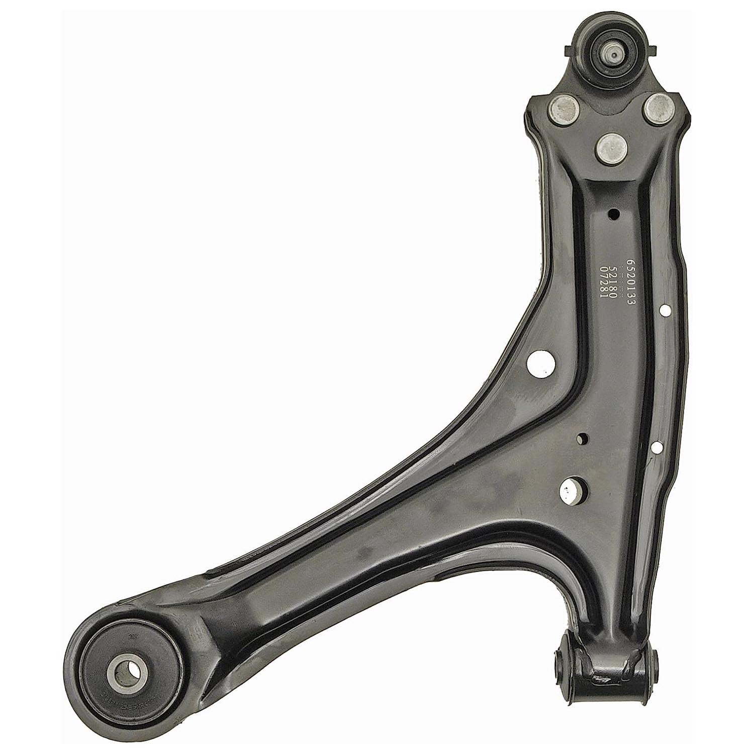 520-133 Front, Driver Side, Lower Control Arm, OE Solutions Series - CONTROL ARM - Suspension Control Arm - L-Arm - A-Arm - This suspension control arm and ball joint assembly is a direct replacement for the original equipment on specific vehicle applications. An industry-leading evaluation process ensures a smooth ride, directional stability and predictable dynamics. - Chevrolet 2005-97, Oldsmobile 2004-97, Pontiac 2005-99 - Dorman 520-133 Front Driver Side Lower Suspension Control Arm and Ball Joint Assembly Compatible with Select Chevrolet / Oldsmobile / Pontiac Models - Suspension Control Arm - Suspension Control Arm And Ball Joint Assembly