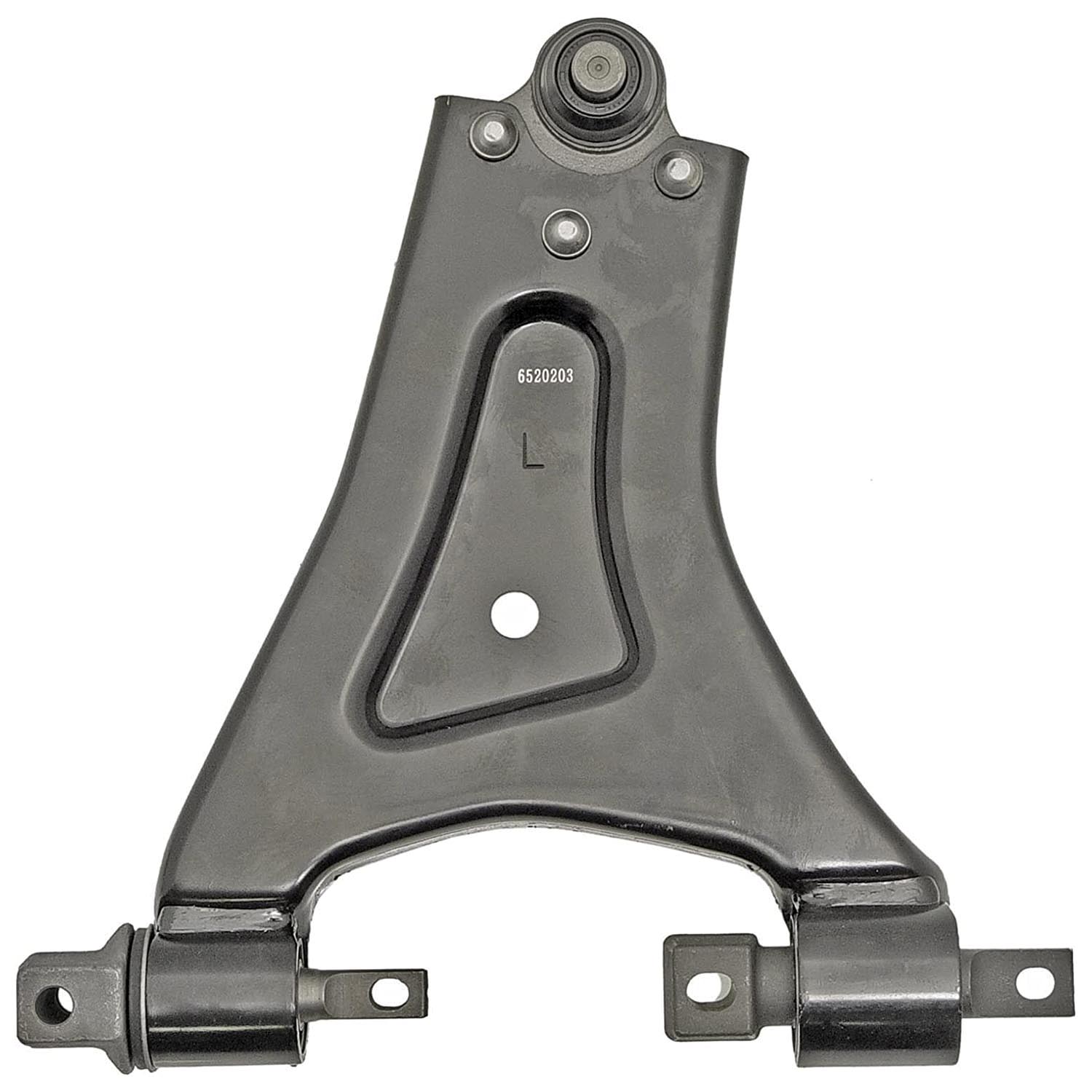 520-203 Front, Driver Side, Lower Control Arm, OE Solutions Series - CONTROL ARM - Suspension Control Arm - L-Arm - A-Arm - This suspension control arm and ball joint assembly is a direct replacement for the original equipment on specific vehicle applications. An industry-leading evaluation process ensures a smooth ride, directional stability and predictable dynamics. - Ford Contour 1998-95, Ford Mystique 1998-95, Mercury Cougar 2002-99, Mercury Mystique 1998-95 - Suspension Control Arm
