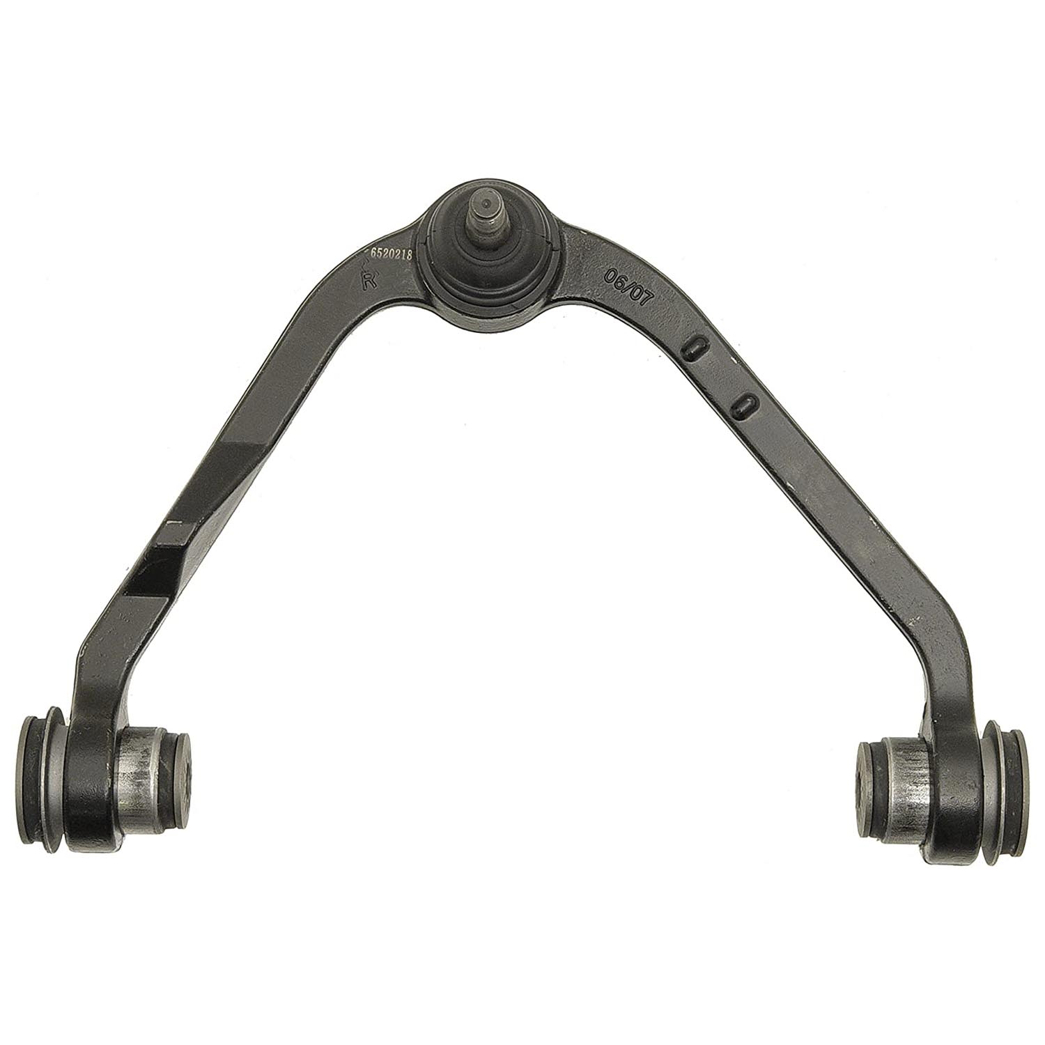 520-218 Front, Passenger Side, Upper Control Arm, OE Solutions Series - Control Arm - Control Arm - Suspension Control Arm - A-Arm - L-Arm - This suspension control arm and ball joint assembly is a direct replacement for the original equipment on specific vehicle applications. An industry-leading evaluation process ensures a smooth ride, directional stability and predictable dynamics. - Ford 2004-97, Lincoln 2003-98 - Dorman 520-218 Front Passenger Side Upper Suspension Control Arm and Ball Joint Assembly Compatible with Select Ford / Lincoln Models