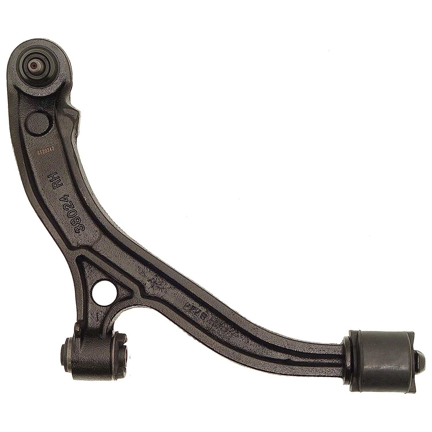 520-342 Front, Passenger Side, Lower Control Arm, OE Solutions Series - CONTROL ARM - Suspension Control Arm - A-Arm - L-Arm - This suspension control arm and ball joint assembly is a direct replacement for the original equipment on specific vehicle applications. An industry-leading evaluation process ensures a smooth ride, directional stability and predictable dynamics. - Chrysler 2007-01, Dodge 2007-01 - Dorman 520-342 Front Passenger Side Lower Suspension Control Arm and Ball Joint Assembly Compatible with Select Chrysler / Dodge Models - Suspension Control Arm - Suspension Control Arm And Ball Joint Assembly
