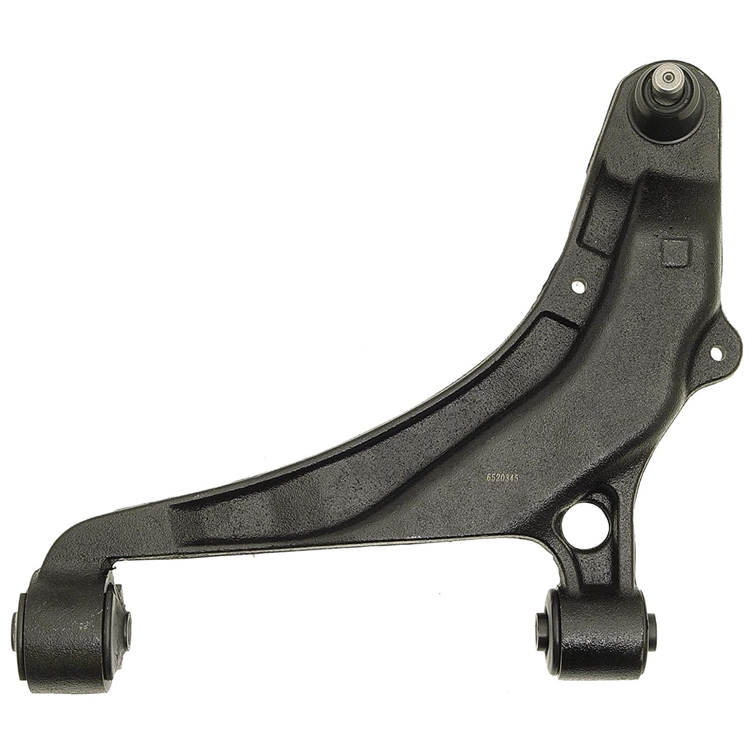 520-345 Front, Driver Side, Lower Control Arm, OE Solutions Series - CONTROL ARM - Suspension Control Arm - L-Arm - A-Arm - This suspension control arm and ball joint assembly is a direct replacement for the original equipment on specific vehicle applications. An industry-leading evaluation process ensures a smooth ride, directional stability and predictable dynamics. - Chrysler 1995-91, Dodge 1995-91, Plymouth 1995-91 - Suspension Control Arm