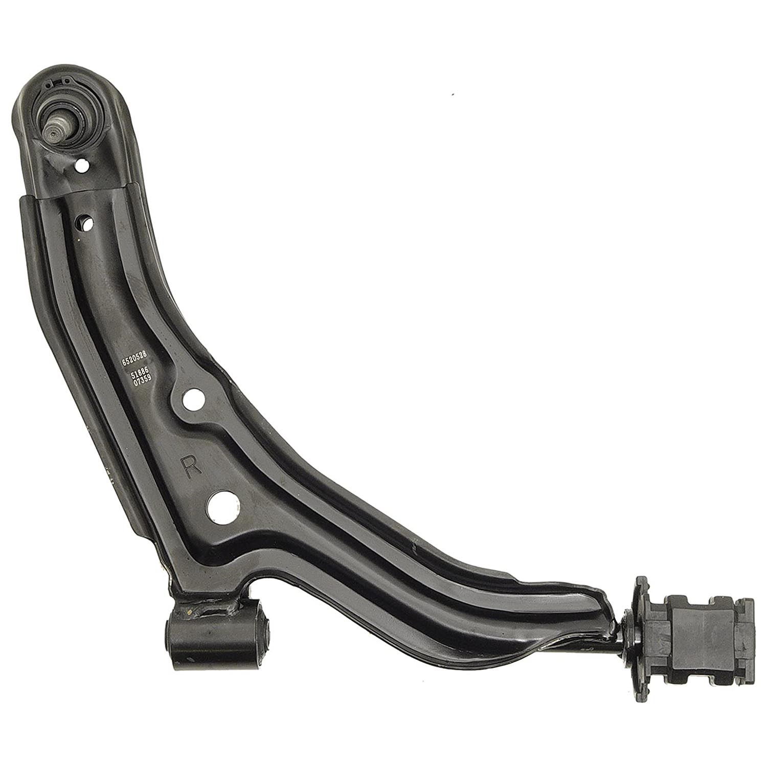 520-528 Front, Passenger Side, Lower Control Arm, OE Solutions Series - CONTROL ARM - Suspension Control Arm - A-Arm - L-Arm - This suspension control arm and ball joint assembly is a direct replacement for the original equipment on specific vehicle applications. An industry-leading evaluation process ensures a smooth ride, directional stability and predictable dynamics. - Nissan Hikari 1992-88, Nissan Pulsar NX 1990-87, Nissan Sentra 1990-86, Nissan Tsuru 1991-86 - Dorman 520-528 Front Passenger Side Lower Suspension Control Arm and Ball Joint Assembly Compatible with Select Nissan Models - Suspension Control Arm